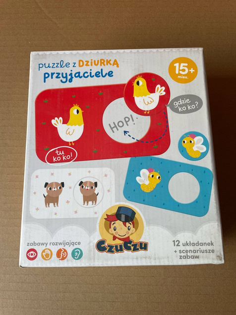 Układanki Z Dziurką Przyjaciele Puzzle 18M+ CzuCzu OUTLET