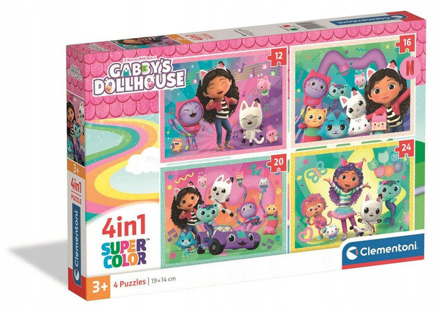 Puzzle 4w1 Gabbys CLEMENTONI