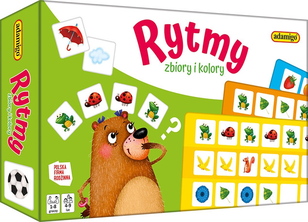 Gra Edukacyjna Adamigo RYTMY: Zbiory i Kolory - Rozwijaj Myślenie