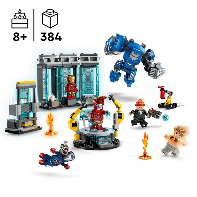 LEGO Marvel 76315 Laboratorium Iron Mana: Zbrojownia