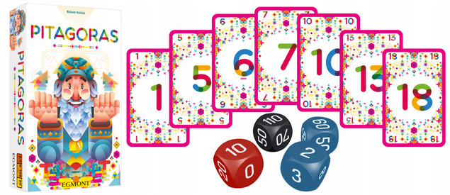 PITAGORAS Matematyczna Gra Planszowa Imprezowa 8+ Egmont