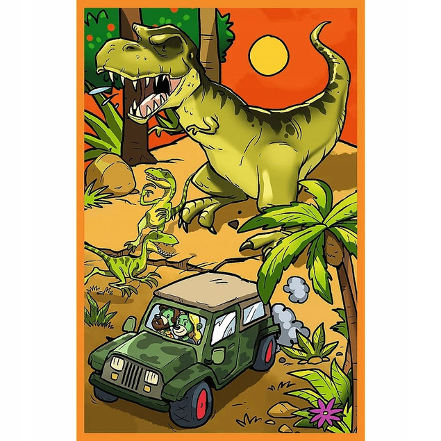 PUZZLE 3X80 TREFLIKI W ŚWIECIE DINOZAURÓW TREFL