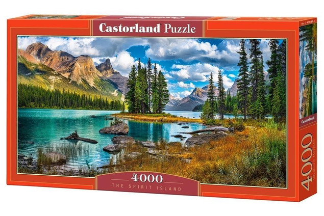 Puzzle 4000 Układanka Kanada SPIRIT ISLAND Wyspa Duchów Jezioro 9+ Castor