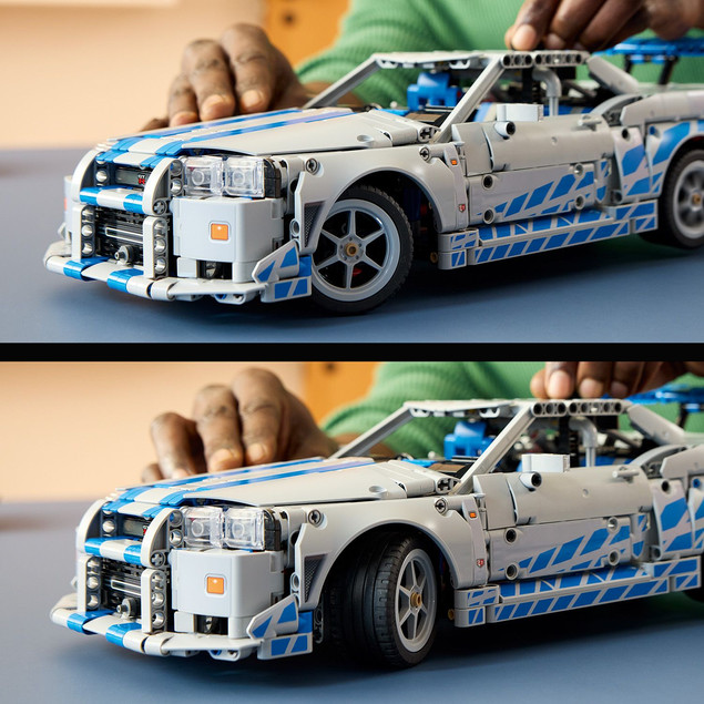 LEGO Technic 42210 Nissan Skyline GT-R (R34) "2 Szybcy i Wściekli" – Model Samochodu dla Dorosłych
