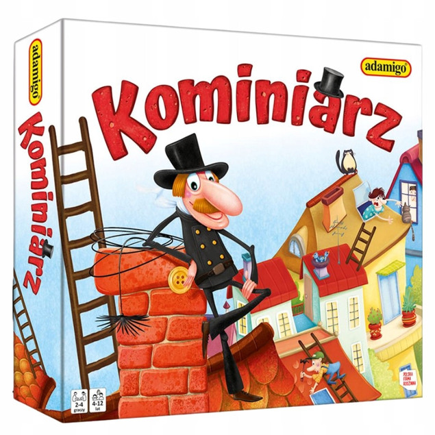 Gra Planszowa Kominiarz Adamigo Rodzinna dla Dzieci 4-12 lat