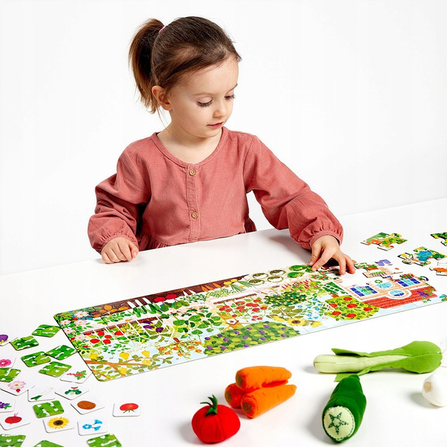 Puzzle ogrodowe edukacyjne CzuCzu - 40 elementów dla dzieci 3+