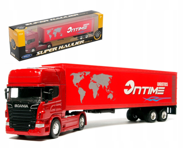 Model Welly Truck Scania V8 R730 1:64 Kolekcjonerski Samochód Dla Fanów