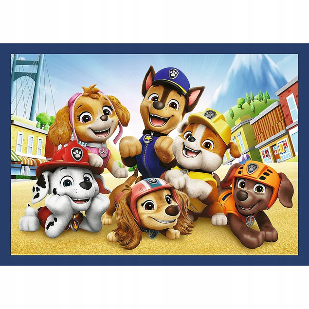 Trefl Puzzle Psi Patrol 4w1 Psia Straż 4x88 el. + Plakat