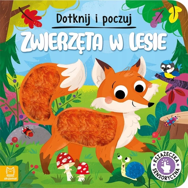 KSIĄŻECZKI DLA DZIECI SENSORYCZNA ZWIERZĘTA W LESIE