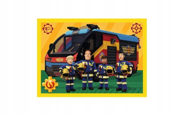 TREFL PUZZLE 4W1 Strażak na Sygnale Sam 34348 – Układanki dla Dzieci