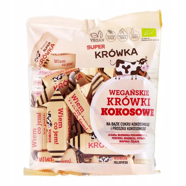 BIO Krówki kokosowe bezmleczne bezglutenowe Me Gusto 150g