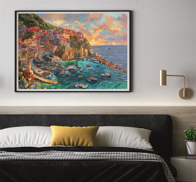 Puzzle 2000 el. Clementoni HQ Painted Manarola Włochy