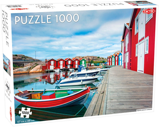 Puzzle Tactic 1000 Fishing Huts in Smogen Wędkarskie Chaty