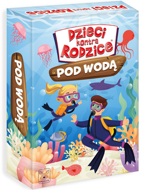 Gra planszowa Dzieci kontra Rodzice. Pod Wodą Kangur – Edukacyjny Quiz Rodzinny