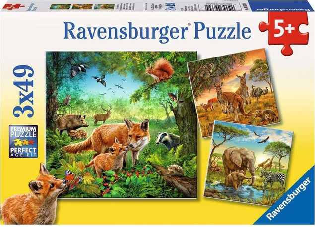 Puzzle Ravensburger 147 elementów zwierzęta 5+