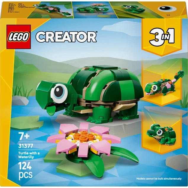 LEGO Creator 3 w 1 31377 Żółw i kwiat lilii wodnej_4