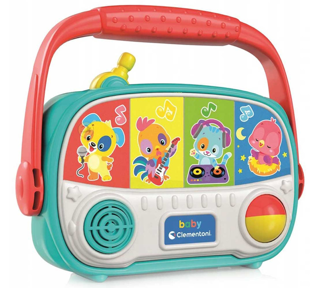 Interaktywne Baby Radio Dla Dzieci Światło Dźwięk 6M+ Clementoni