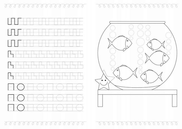 Ćwicz rękę Nauka kaligrafii. Wesołe szlaczki