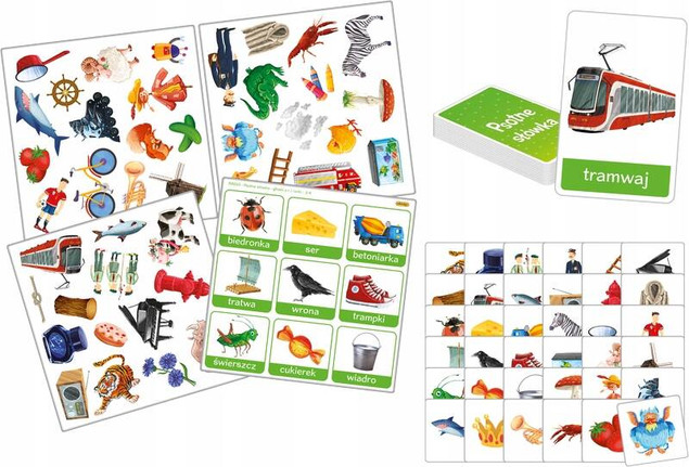 Psotne słówka. Głoska R - rerki. 3 gry logopedyczne Adamigo