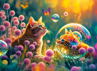 PUZZLE 100 KOT KOTKI ZWIERZĘTA NATURAASTORLA
