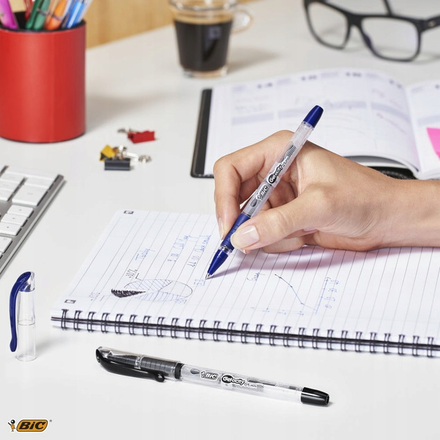 Długopis Żelowy 0.5 mm Czarny Gel-Ocity Stic Bic