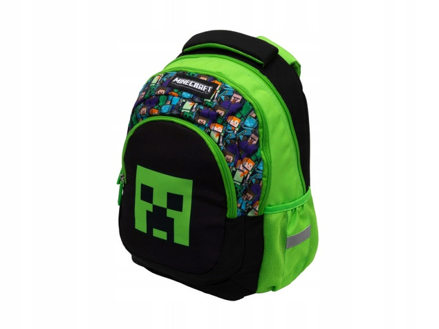 Plecak Szkolny Astra MINECRAFT Creeper Trzykomorowy | Klasy 1-3 SP