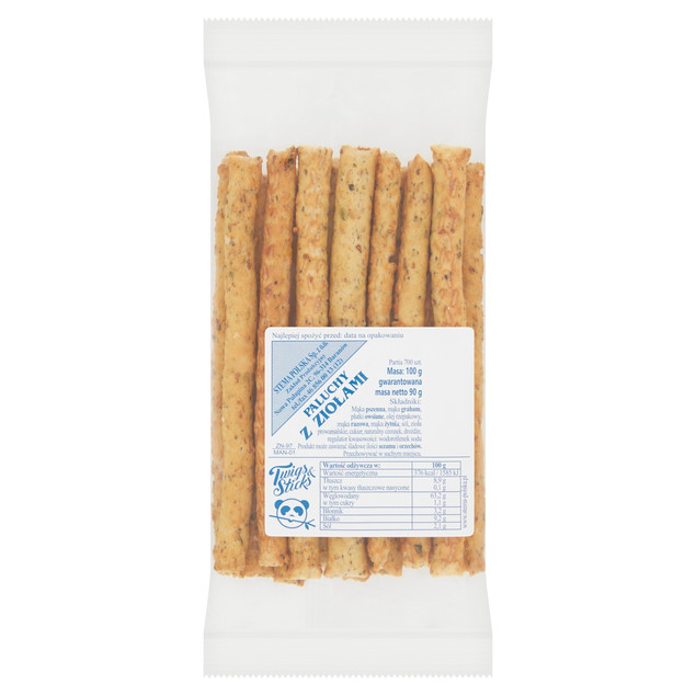 STEMA Paluchy z Ziołami i Solą 100g Naturalne Składniki Przekąska do Zup
