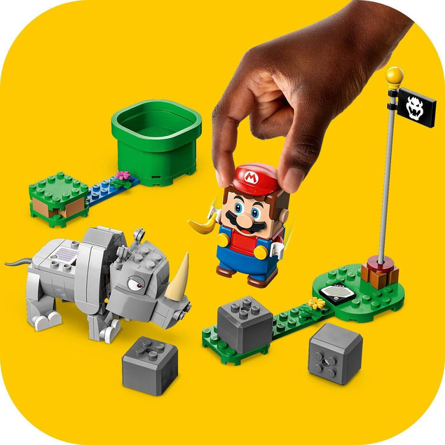 LEGO Super Mario Nosorożec Rambi Zestaw Rozszerzający 106el. 7+ 71420 OUTLET