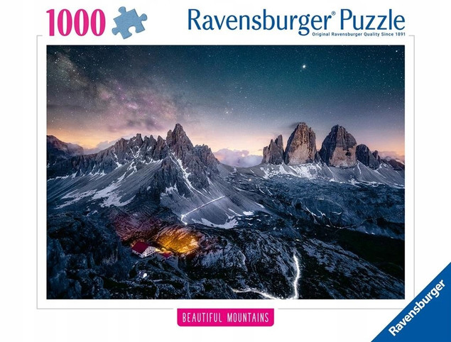 Puzzle Ravensburger 1000 elementów Tre Cime Dolomity
