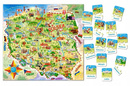 Puzzle 100 Układanka MAPA POLSKI Dla Dzieci 28 Puzzli z Miastami 6+ Castor