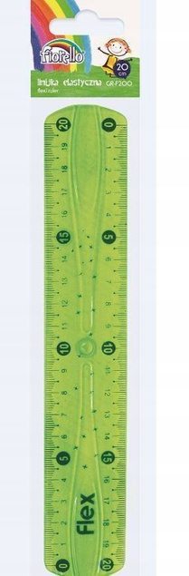 Linijka Plastikowa Elastyczna Niełamliwa Twist Flex 20 cm GR-F200 Fiorello