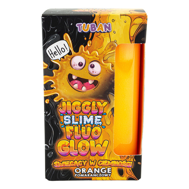 JIGGLY SLIME_FLUO GLOW POMARAŃCZOWY 430G