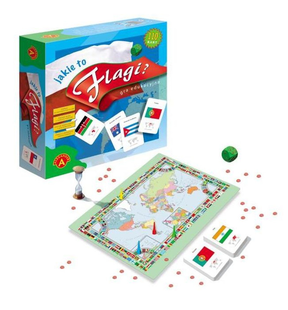 Zabawka Edukacyjna Jakie To Flagi - Średnie