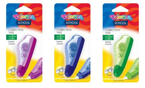 Korektor W Taśmie Dla Dzieci 5mm x 6m Colorino 39545
