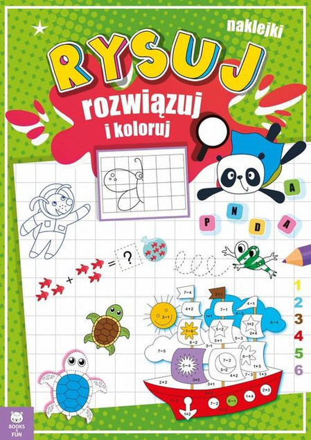 Zabawa bystrzaka. Zajączek – kolorowanka z naklejkami