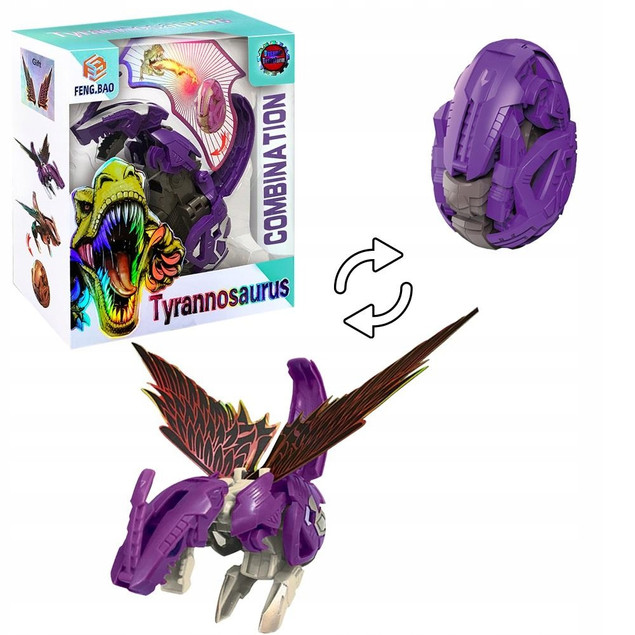Askato Jajo Dinozaura Tyranozaur 2w1 Transformacja
