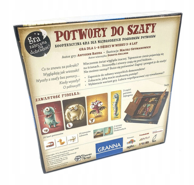 Gra planszowa Potwory do szafy – Granna