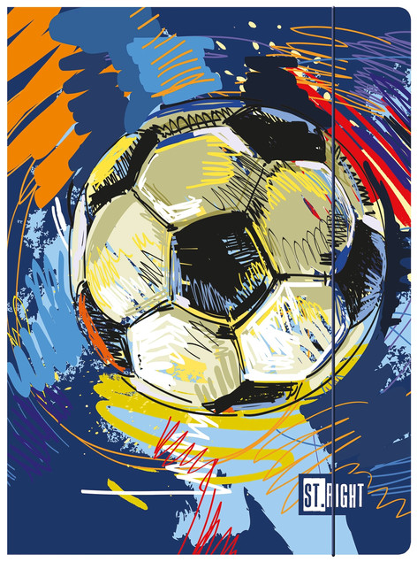 Folder A4 z gumką Match Ball 300g/m2