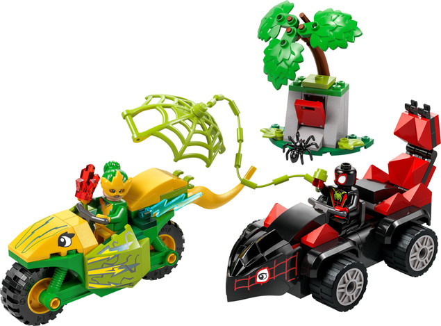 LEGO Marvel Spidey 11198 Pościg Spina za Electro w Dinopojeździe 4+