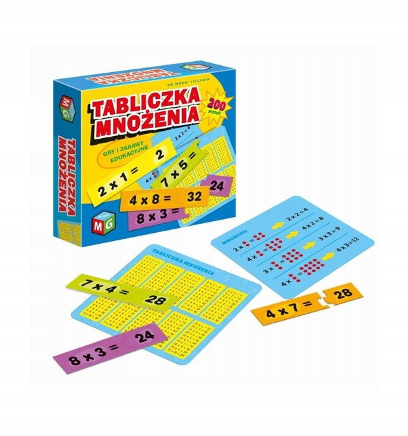 Gra planszowa Tabliczka mnożenia Multigra