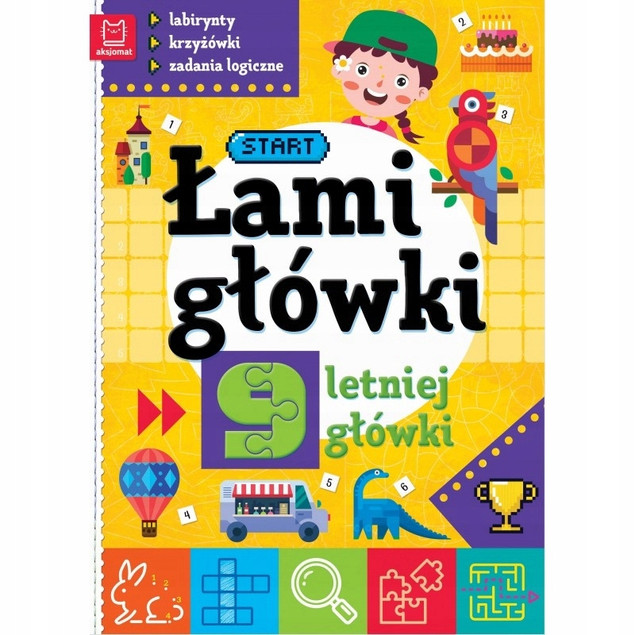 Łamigłówki 9-Letniej Główki – Labirynty, Krzyżówki