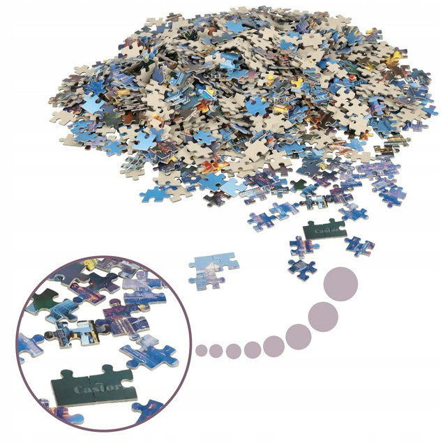 Puzzle 1000 Układanka Widok LONDYN UK Rzeka Most London 9+ Castor