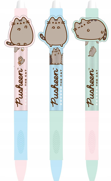 Długopis Wymazywalny Z Figurką PUSHEEN Ergonomiczny Uchwyt St. Majewski