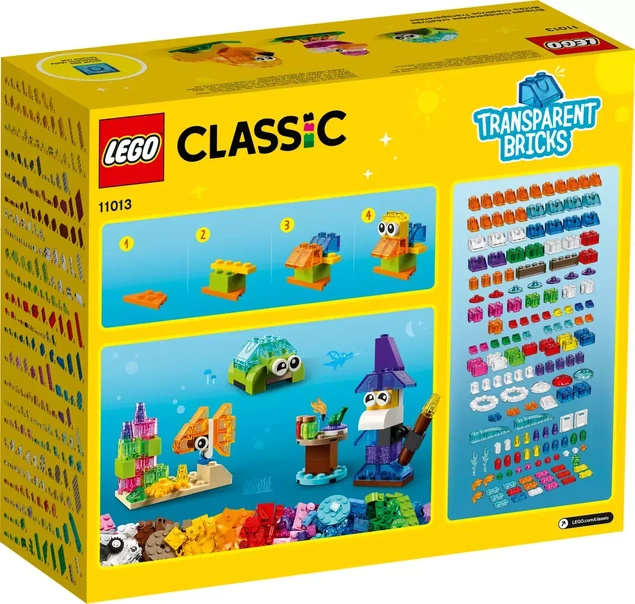 LEGO CLASSIC Kreatywne przezroczyste klocki 11013
