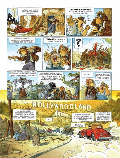 Holywoodland Podniebny Harry tom 2 – przykładowe plansze komiksu