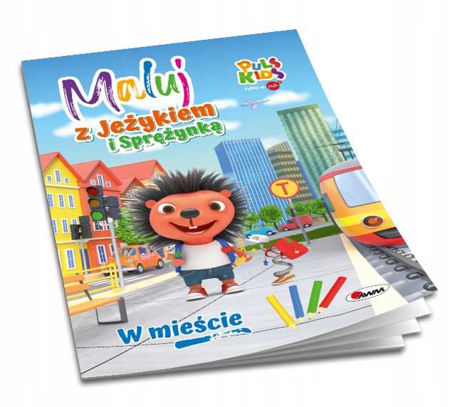 W mieście. Maluj z Jeżykiem i Sprężynką Elżbieta Korolkiewicz
