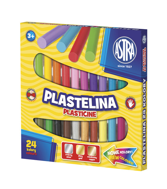 Plastelina 24 kolorów Astra