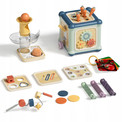 Kostka Edukacyjna Topbright Drewniana Wielofunkcyjna 10w1 Multicolor 12m+