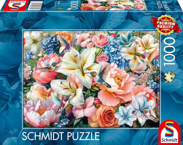 Puzzle Schmidt Spiele Kwiaty Pastelowe 1000 el.