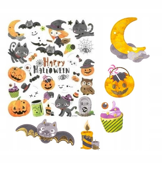 NAKLEJKI dekoracyjne HALLOWEEN